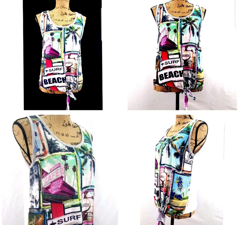 Tie front tank top                BB4
